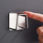 4Pcs Stainless Steel Bathroom Sinks Rack Sponge Dish Kitchen Suction Holder Soap - Image 6