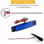 4X Marine Boat 6 LED Lamp Blue Cabin Deck Courtesy Light Stern Transom Lights - Image 7