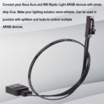 4 Pin RGB to Standard ARGB 5V 3 Pin Connector w/ C GX Adapter 30cm For Corsair - Image 2