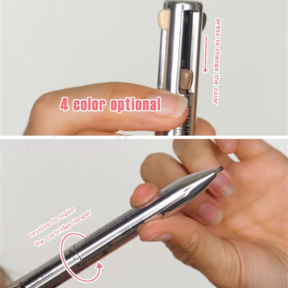 4 in 1 4 Color Waterproof Eyebrow Pencil Liner Ink Eye Brow Pencil For Travel - Image 6