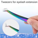 4pcs Eyelash Extension Tweezers False Eye Lash Clip Remover Curved Pointed Set - Image 3
