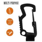 4pcs Keyring Pull Ring Heavy Duty Stainless Steel Key Chain Recoil Retractable - Image 6