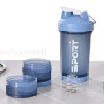 500ml 3 tier Milkshake Sport Pill Water bottle Powder Protein Shaker Drink Cup - Image 7