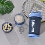 500ml 3 tier Milkshake Sport Pill Water bottle Powder Protein Shaker Drink Cup - Image 3