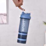 500ml 3 tier Milkshake Sport Pill Water bottle Powder Protein Shaker Drink Cup - Image 4