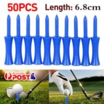 50Pcs/set Plastic Step Down Golf Tees Height Control Blue Color 68mm Portable AU