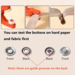 50/100 set Metal Press Studs Snap Button Fastener Pliers Tool Kit Clothing DIY - Image 6