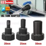 50mm Water IBC Tank Adapter Garden Hose Adapter Tap Connector Fitting Tool Fuel