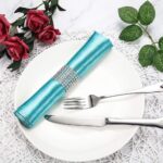 50xDiamante Diamond Ribbon Crystal Gold Rhinestone Mesh Wrap Wedding Party Decor - Image 3