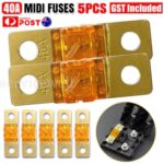 5PCS 40A MIDI ANS FUSES SUIT DUAL BATTERY OR SOLAR 40AMP BOLT DOWN FUSES