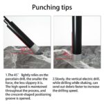 5X 6mm Diamond Drill Core Bit Dry Holesaw Cut For Marble Granite Tile Porcelain - Image 3