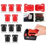 5/10x Battery Mounts Holder Screw Mount Bracket For Milwaukee 18V Battery Rack - Image 2