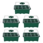 5 Set 12 Hole Plant Seed Grow Box Propagation Nursery Seedling Starter Tray Box - Image 4