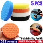5pcs 180mm 7'' Polish Buffing Pad Sponge Waxing Polishing Pads for Car Polisher
