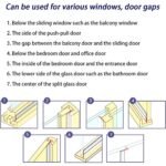 5xDoorDraft Stopper Seal Under Bottom Strip Self Adhesive Weather Stripping Tape - Image 4
