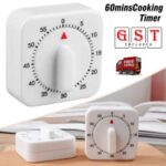 60Min Kitchen Timer Egg Square Shaped Kitchen Cooking Timer Mechanical Alarm AU