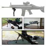 6 -9  Height Sniper Rifle Swivel Sling Bipod Adjustable Hunting Mount Stand NEW - Image 4