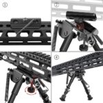 6 -9  Height Sniper Rifle Swivel Sling Bipod Adjustable Hunting Mount Stand NEW - Image 6