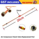 6x200mm Air Compressor Exhaust Tube Replacement Air-Pipe Oil-Pump Spare-Parts AU