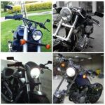 8/10mm MOTORCYCLE MIRRORS For CHOPPER CRUISER BOBBER CAFE RACER SCRAMBLWER. - Image 4