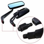 8/10mm MOTORCYCLE MIRRORS For CHOPPER CRUISER BOBBER CAFE RACER SCRAMBLWER. - Image 2