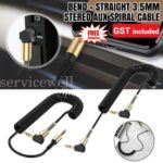 AUX Cable 3.5mm Stereo Audio Input Extension Male to Male Auxiliary Car Cord