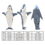 AU Shark Sleeping Bag S-XXL for Shark Blanket Super Soft Cozy Flannel Hoodie - Image 2