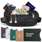 AU Travel Passport Waist Pouch Security Bag Blocking Cards Wallet and Money Belt - Image 5