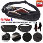 AU Travel Passport Waist Pouch Security Bag Blocking Cards Wallet and Money Belt