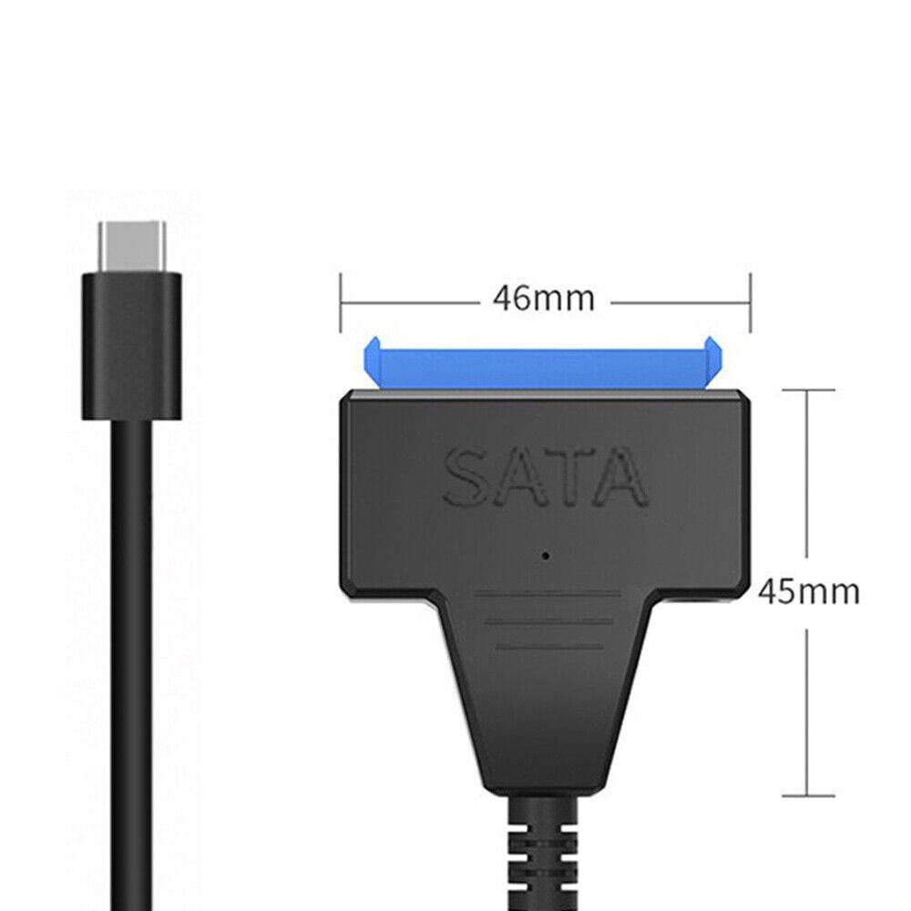 AU Type C USB C to SATA III Converter Adapter Cable for 2.5  Hard Drive HDD SSD - Image 2