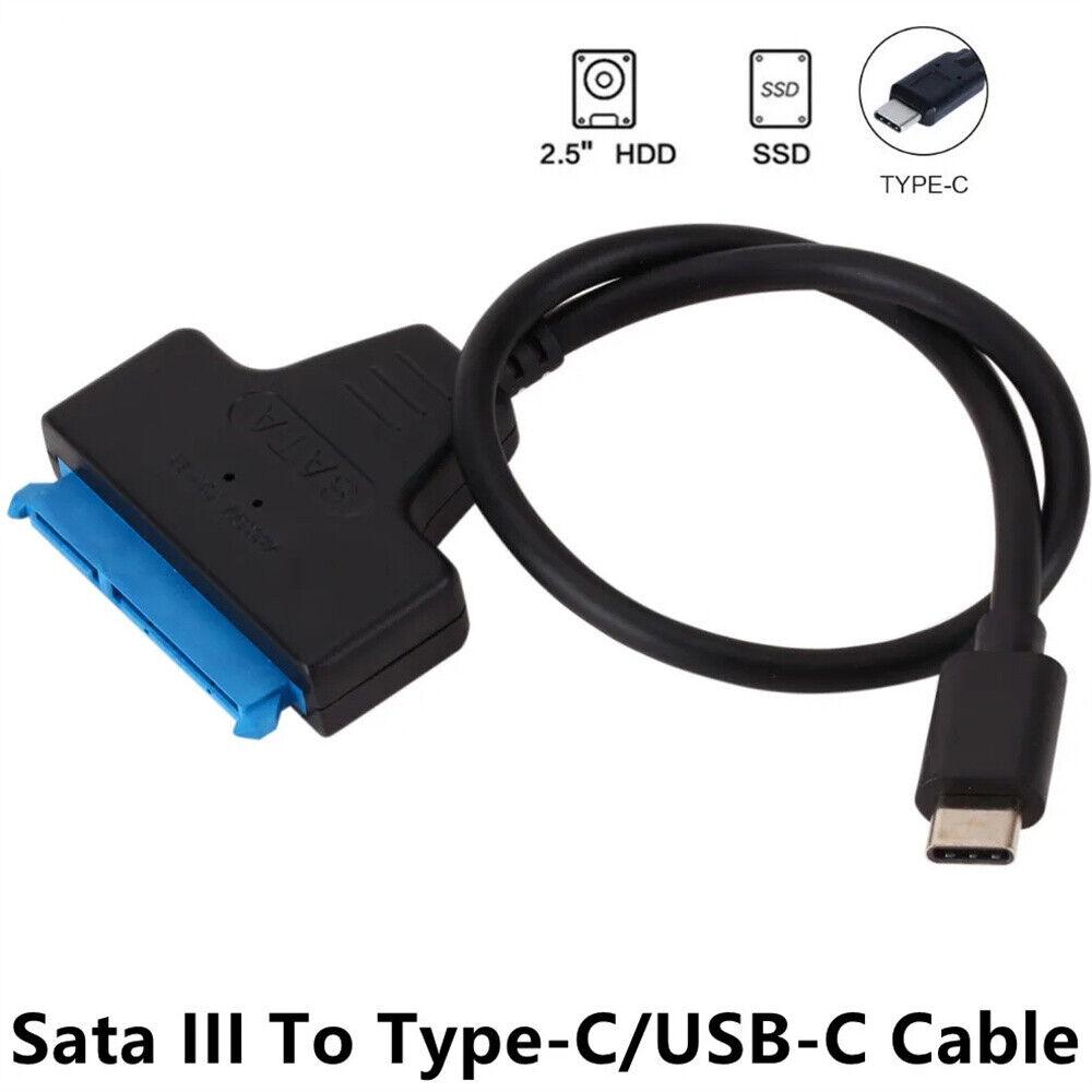 AU Type C USB C to SATA III Converter Adapter Cable for 2.5  Hard Drive HDD SSD - Image 3