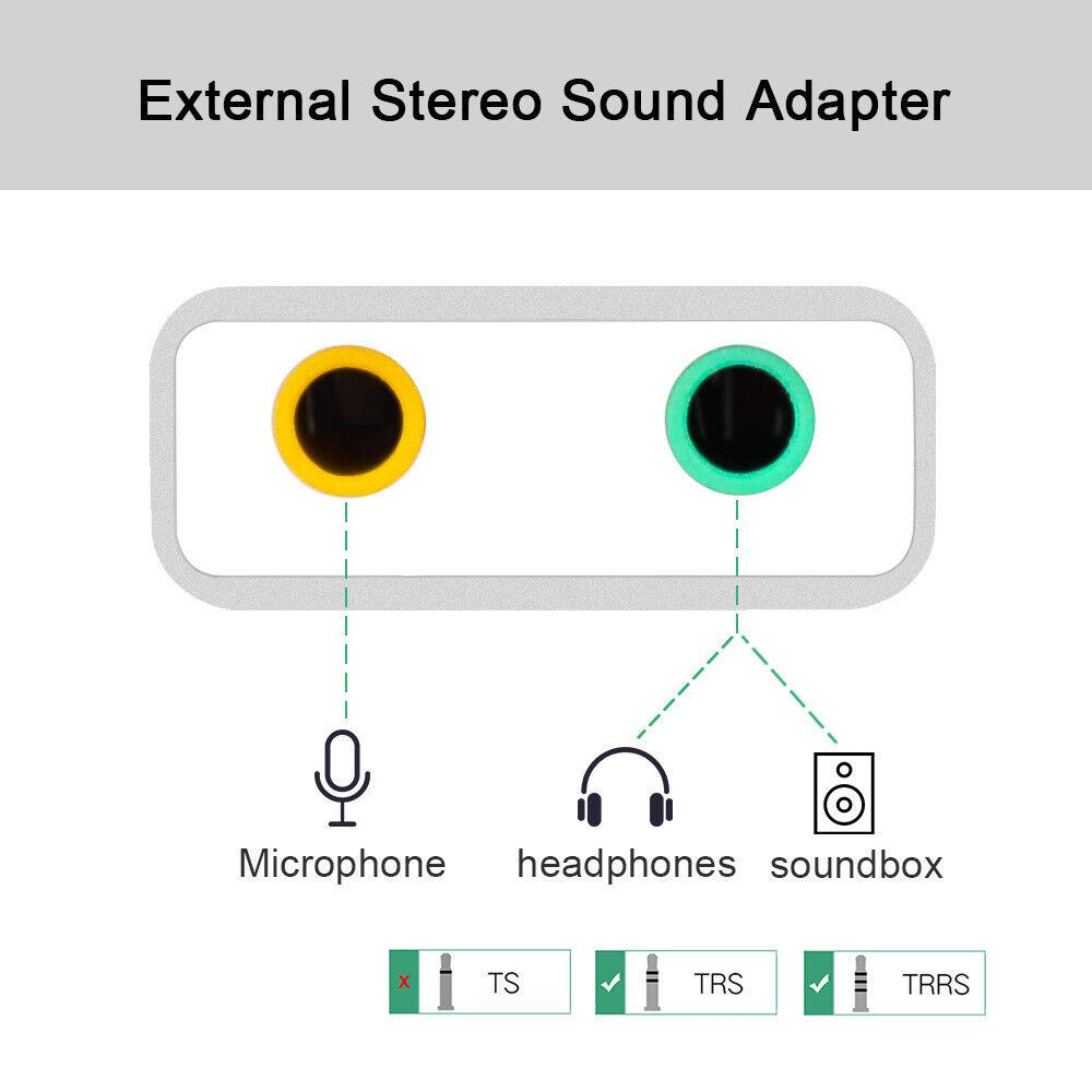 AU USB Type C AdapterAudio to3.5mm Jack Headphone Microphone Aux Sound Converter - Image 5