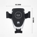 AU Wireless Fast Charging 10W Car Charger 2 in 1 Mount Holder For Mobile Phone - Image 2