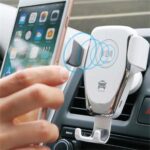 AU Wireless Fast Charging 10W Car Charger 2 in 1 Mount Holder For Mobile Phone - Image 4