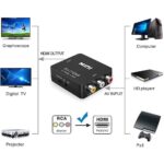 AV to HDMI AV2HDMI Composite RCA CVBS 3RCA Video Cable Converter 1080p Upscaling - Image 3