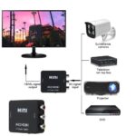 AV to HDMI AV2HDMI Composite RCA CVBS 3RCA Video Cable Converter 1080p Upscaling - Image 4