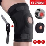 Adjustable Hinged Knee Brace Open Patella Support Swollen Tendon Ligament ACL AU