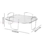 Air Fryer Rack Kitchen Grill Air Fryer Accessories Baking Tray Grill Holder AU - Image 5