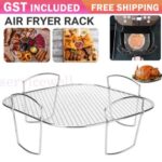 Air Fryer Rack Kitchen Grill Air Fryer Accessories Baking Tray Grill Holder AU
