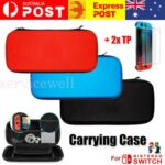 Bag Storage Case Console Protect Shell Tempered Glass For Nintendo Switch Carry