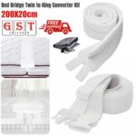 Bed Bridge Twin to King Converter Kit Adjustable Mattress Connector for Bed