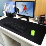 Black Anti-slip Rubber Speed Mousepad Extra Large Size Gaming Mouse Pad Desk Mat - Image 5