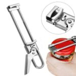 Bottle Opener Multifunctional Beer Adjustable Stainless Steel Jar Lid Gripper AU