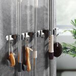 Broom Holder Mop Hanger Wall Mounted Storage Hook Rack Organizer Kitchen Tool - Image 7