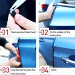 Car Door Edge Guard Protector Car Strip Guard Moulding Trim Door Protector White - Image 5