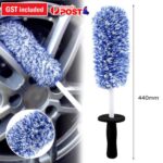 Car Wheel Cleaning Brush Tool Tire Washing Clean Alloy Soft Bristle Cleaner Tool