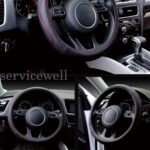 Cars Steering Wheel Cover 38cm Premium Black Leather Decorations Accessory - Image 2