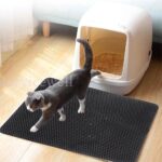 Cat Home Large Kitty Litter Box Double Layer Trapping Sifting Mats Waterproof - Image 7