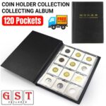 Coin Holder Collection Storage 120 Pocket Staple 2 X2  Collecting Album Stock