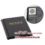 Coin Holder Collection Storage 120 Pocket Staple 2 X2  Collecting Album Stock - Image 2
